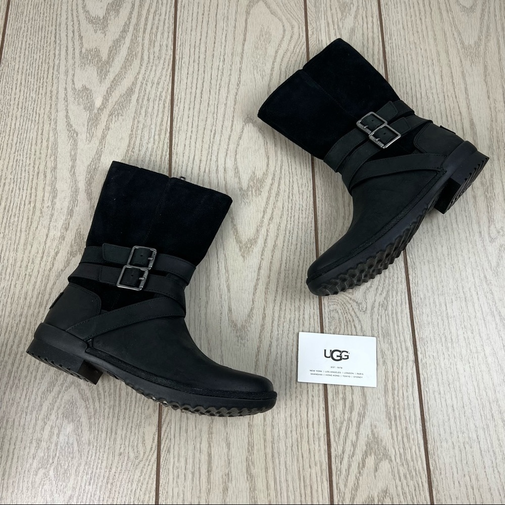 UGG Lorna Buckle Detailed Boots US6.5 Women's Black $190